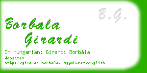 borbala girardi business card